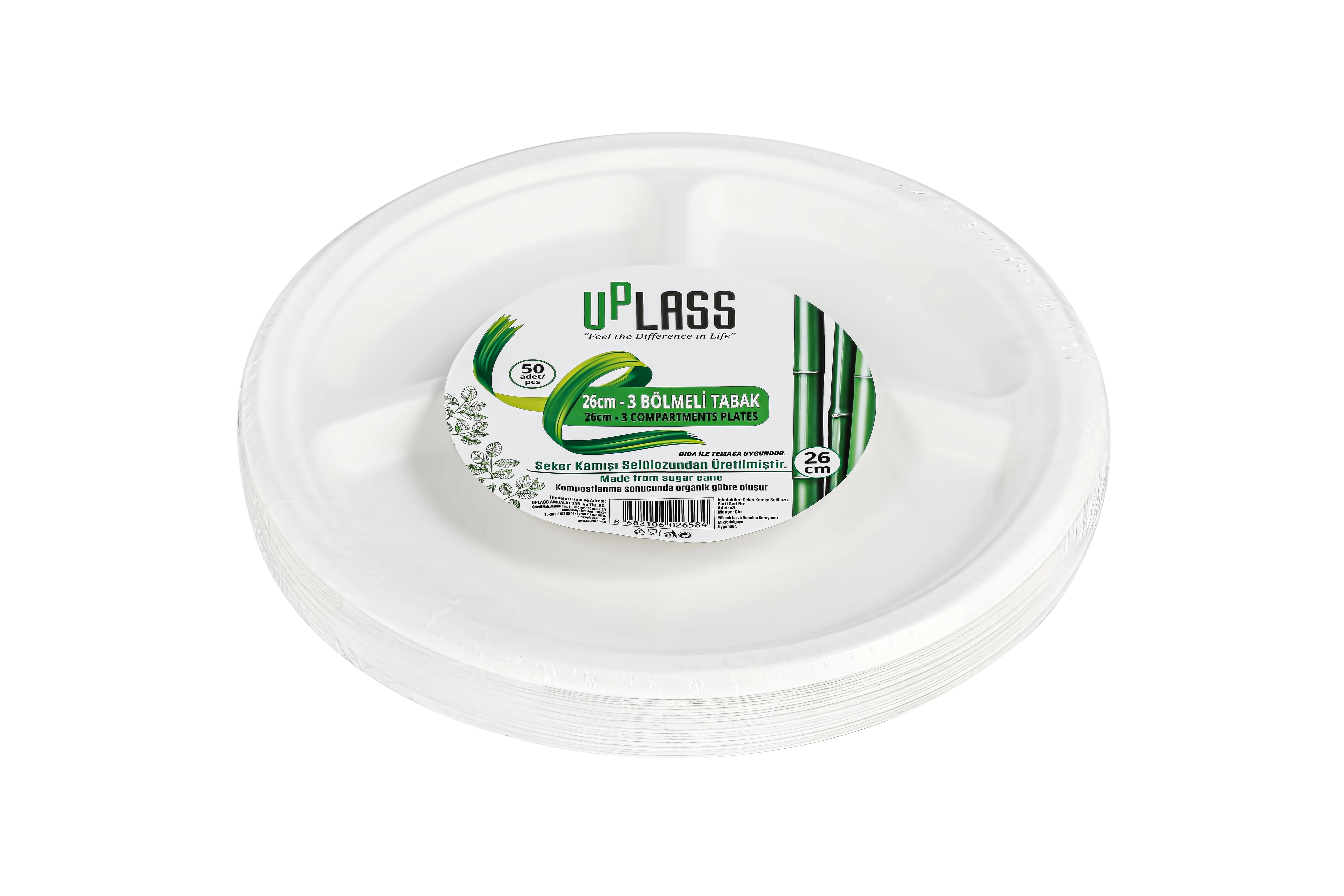 26 Cm 3 Compartment Ecologic