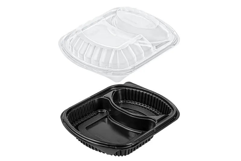 Microwave Menu Box 2 Compartment Base & Cover