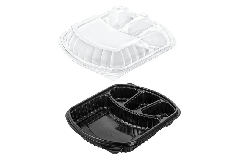 Microwave Menu Box 4 Compartment Base & Cover
