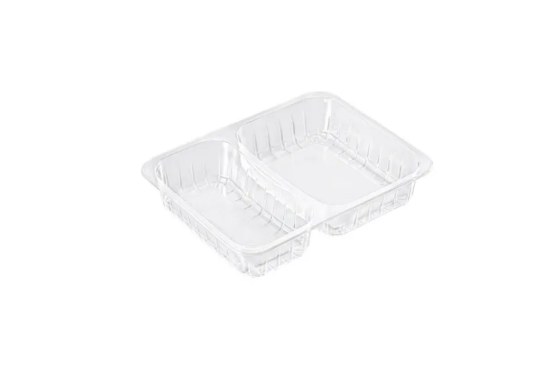 227*178 EU Model 2 Compartment Ready Meal Tray
