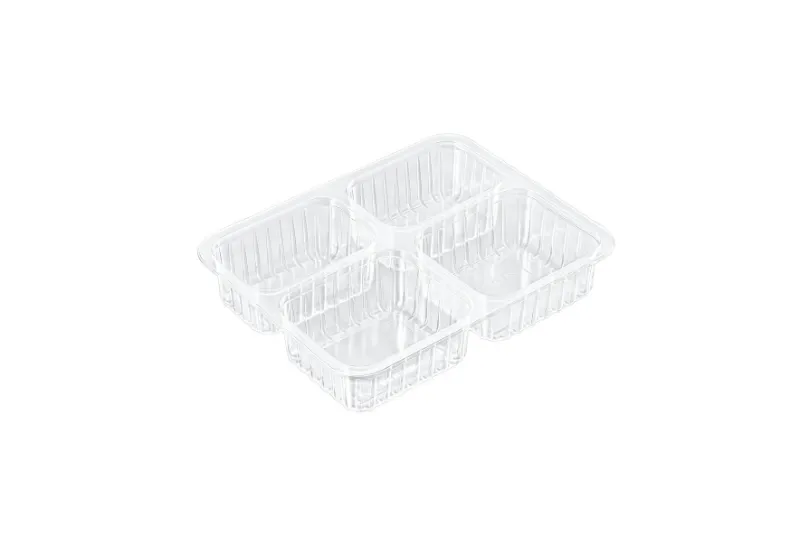 227*178 EU Model 4 Compartment Ready Meal Tray