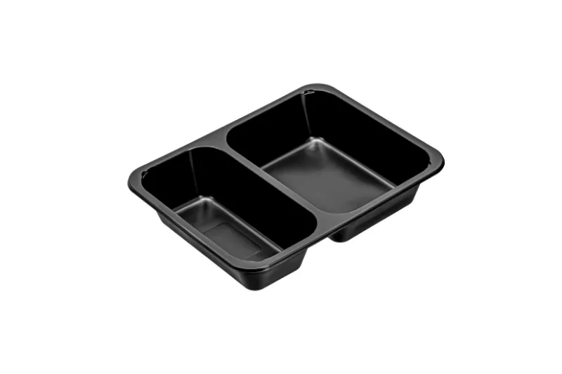 227*178 EU Model 2 Compartment Ready Meal Tray