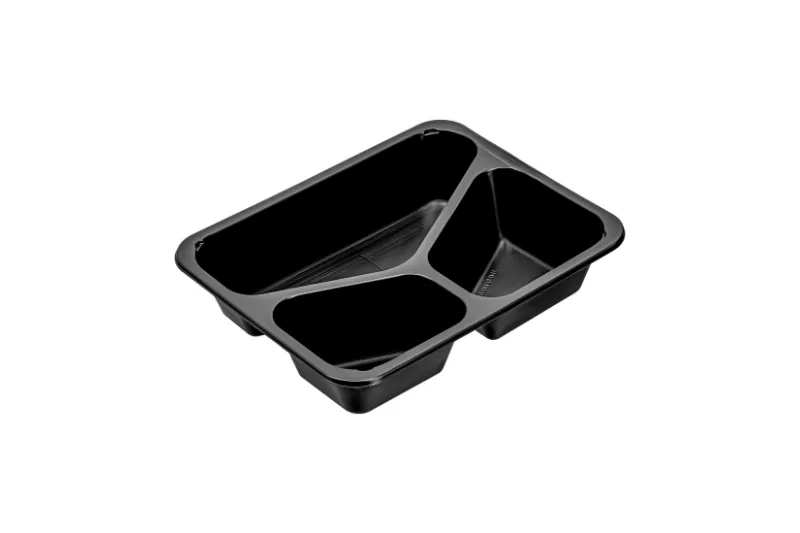 227*178 EU Model 3 Compartment Ready Meal Tray