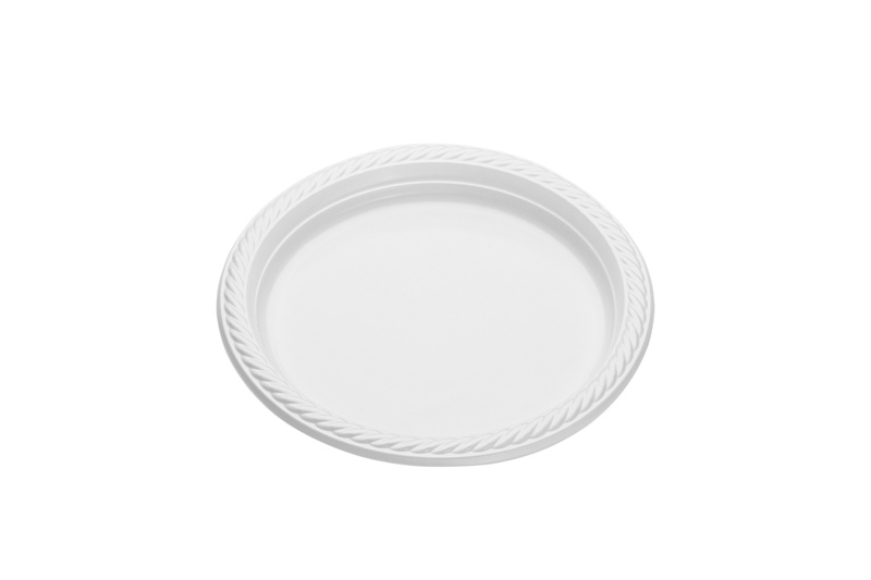 Tabak 21 cm Köşeli PP Beyaz