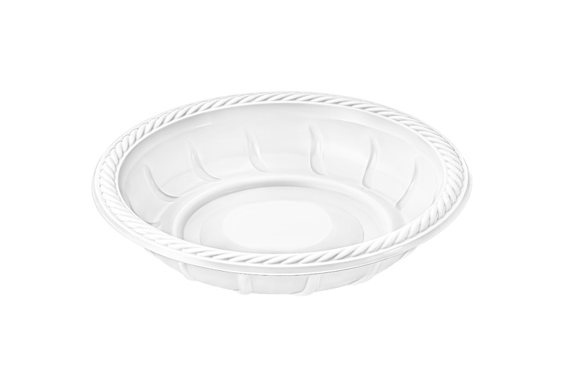 Tabak 21 cm Köşeli PP Beyaz