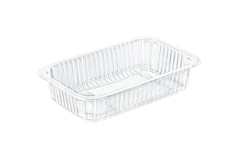 Tabak 21 cm Köşeli PP Beyaz