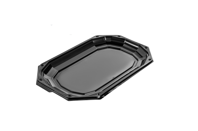 Tabak 21 cm Köşeli PP Beyaz