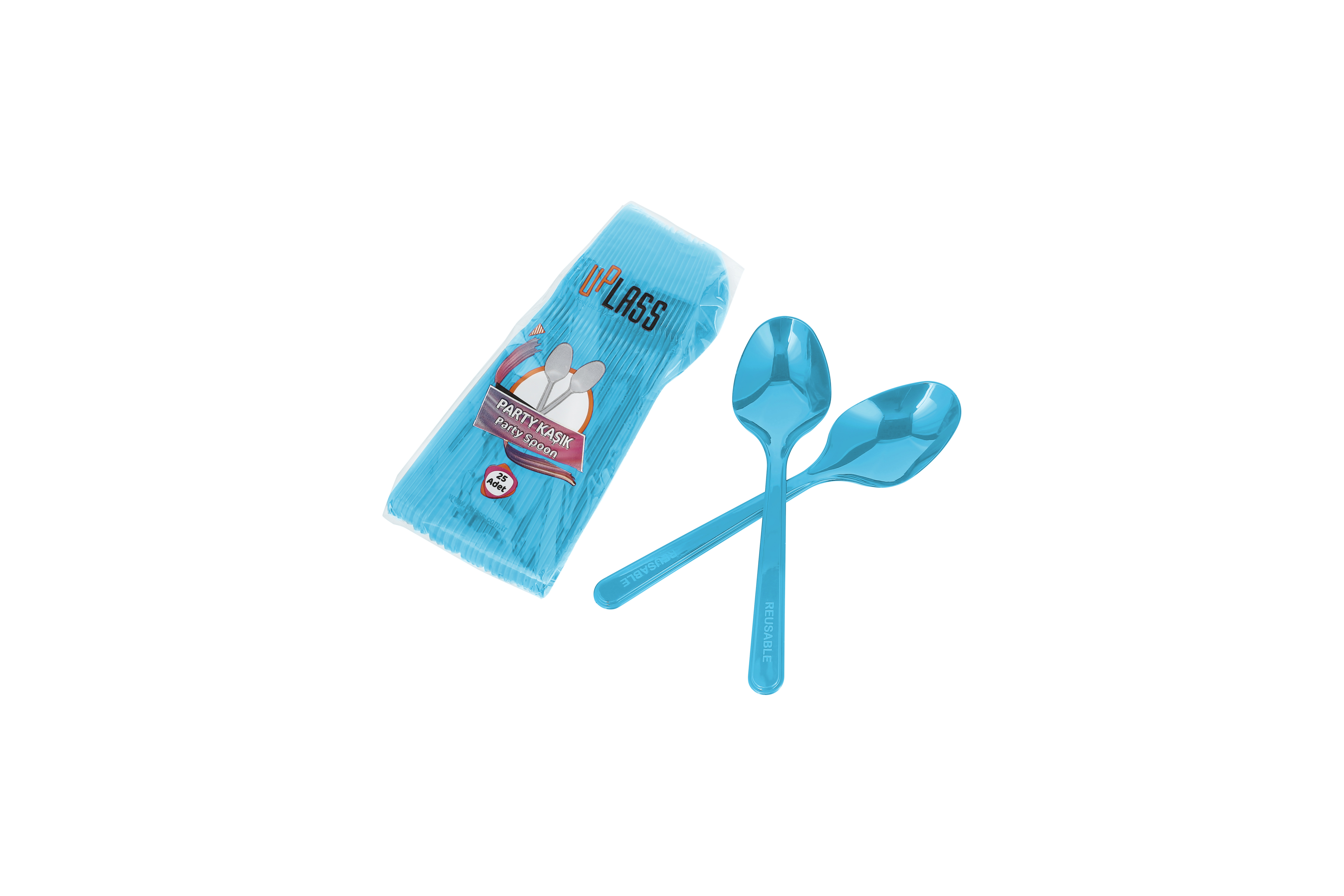 Tabak 21 cm Köşeli PP Beyaz