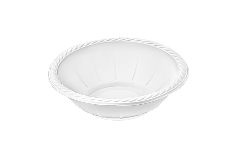 Tabak 21 cm Köşeli PP Beyaz