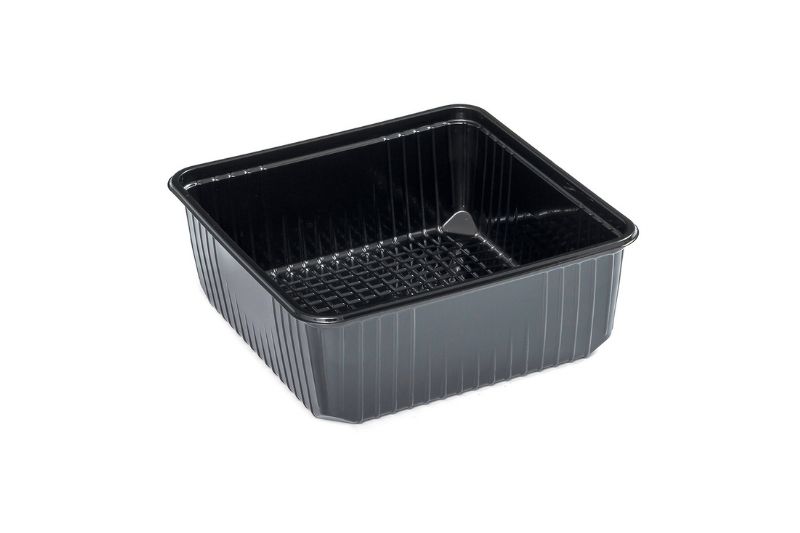 Tabak 21 cm Köşeli PP Beyaz