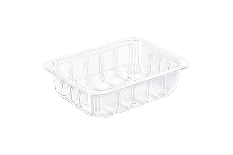 Tabak 21 cm Köşeli PP Beyaz