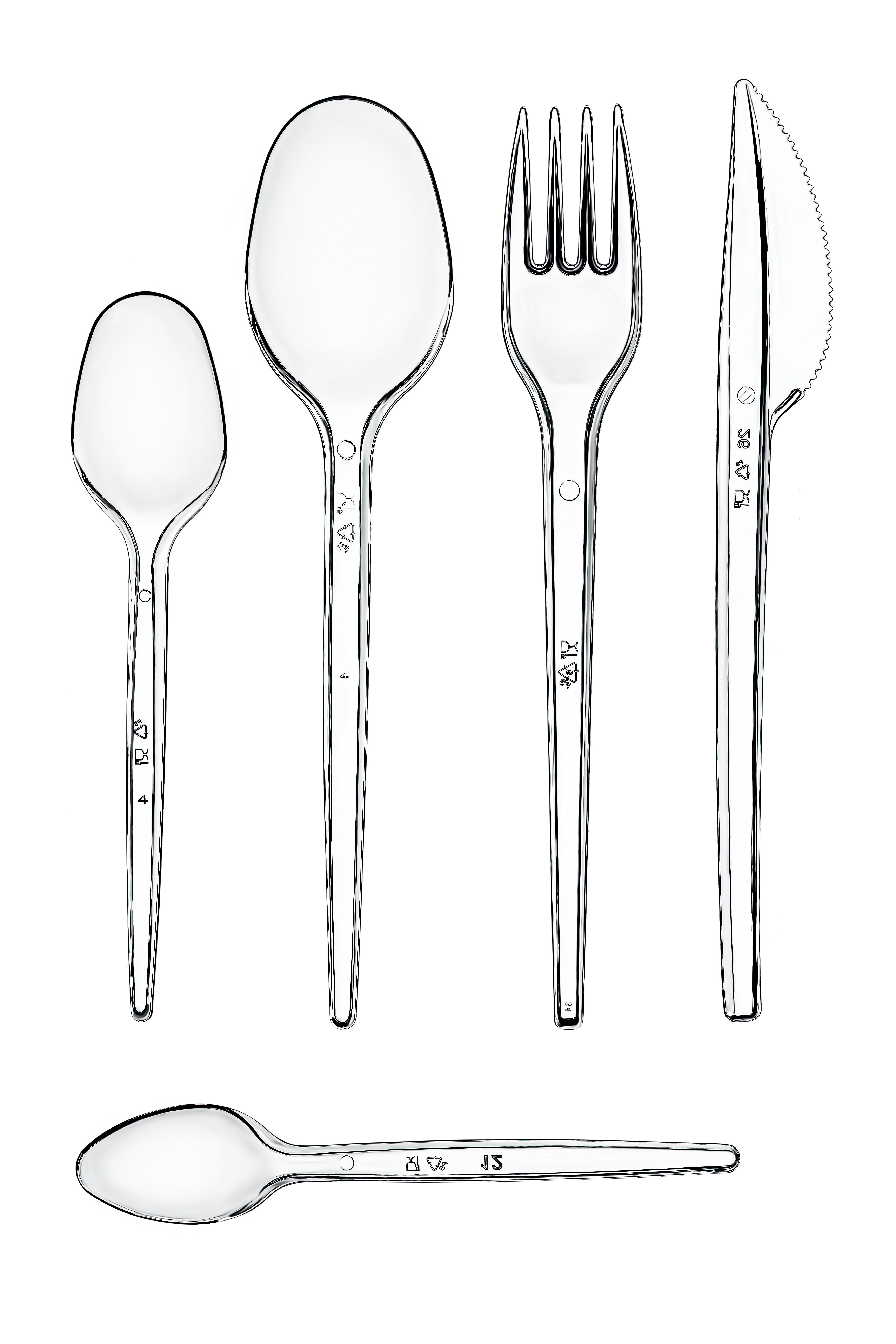 Tabak 21 cm Köşeli PP Beyaz