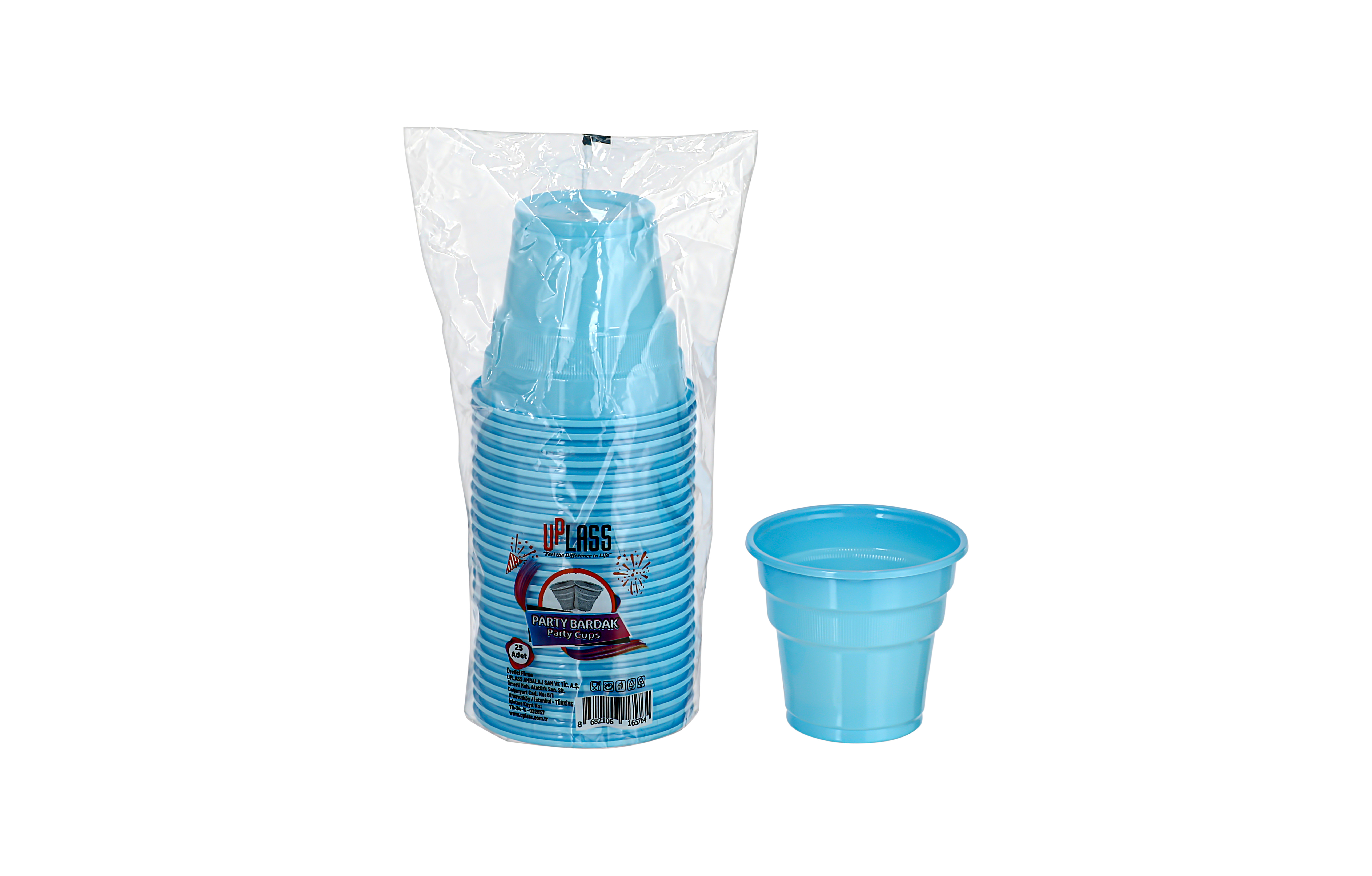 Tabak 21 cm Köşeli PP Beyaz