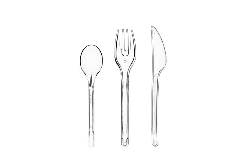 Tabak 21 cm Köşeli PP Beyaz
