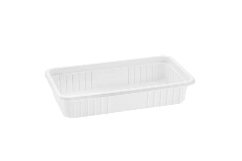 Tabak 21 cm Köşeli PP Beyaz