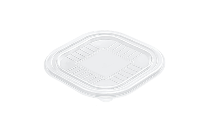 Tabak 21 cm Köşeli PP Beyaz