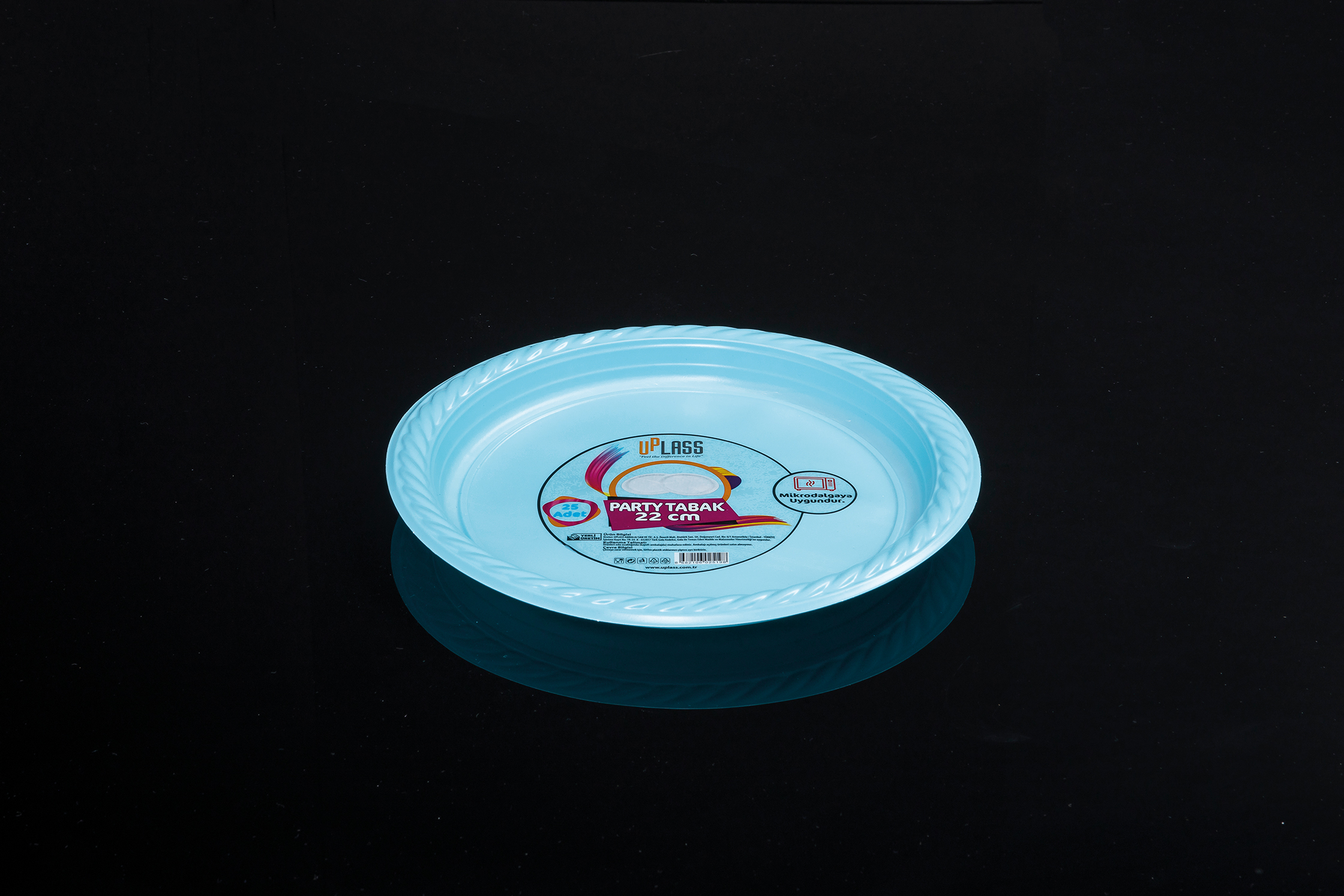 Tabak 21 cm Köşeli PP Beyaz