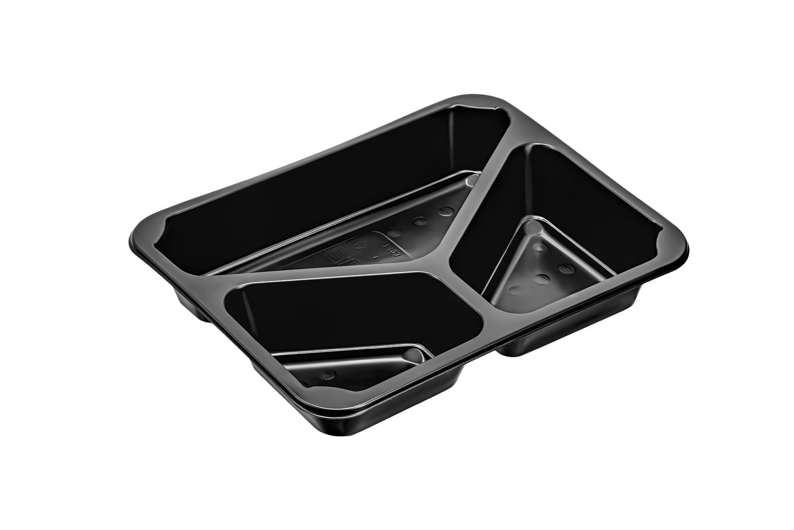 Tabak 21 cm Köşeli PP Beyaz