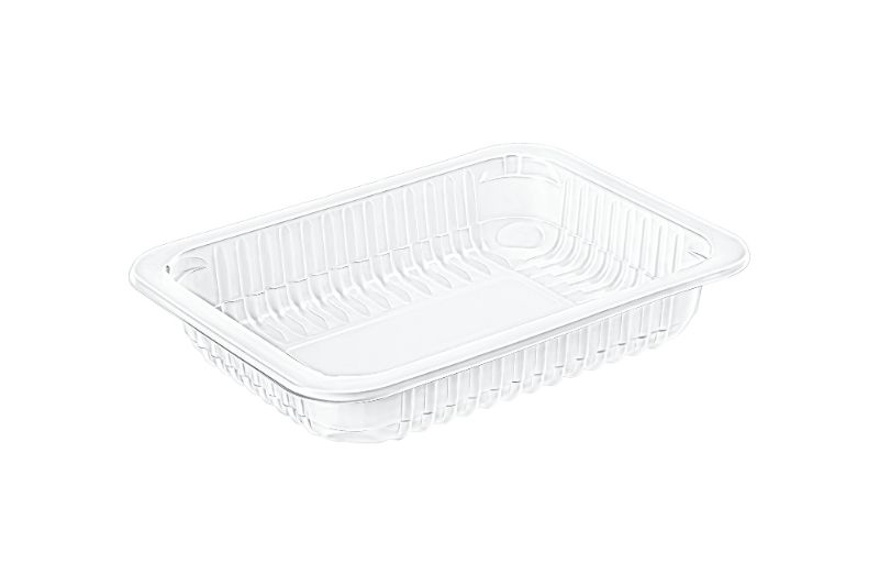 Tabak 21 cm Köşeli PP Beyaz