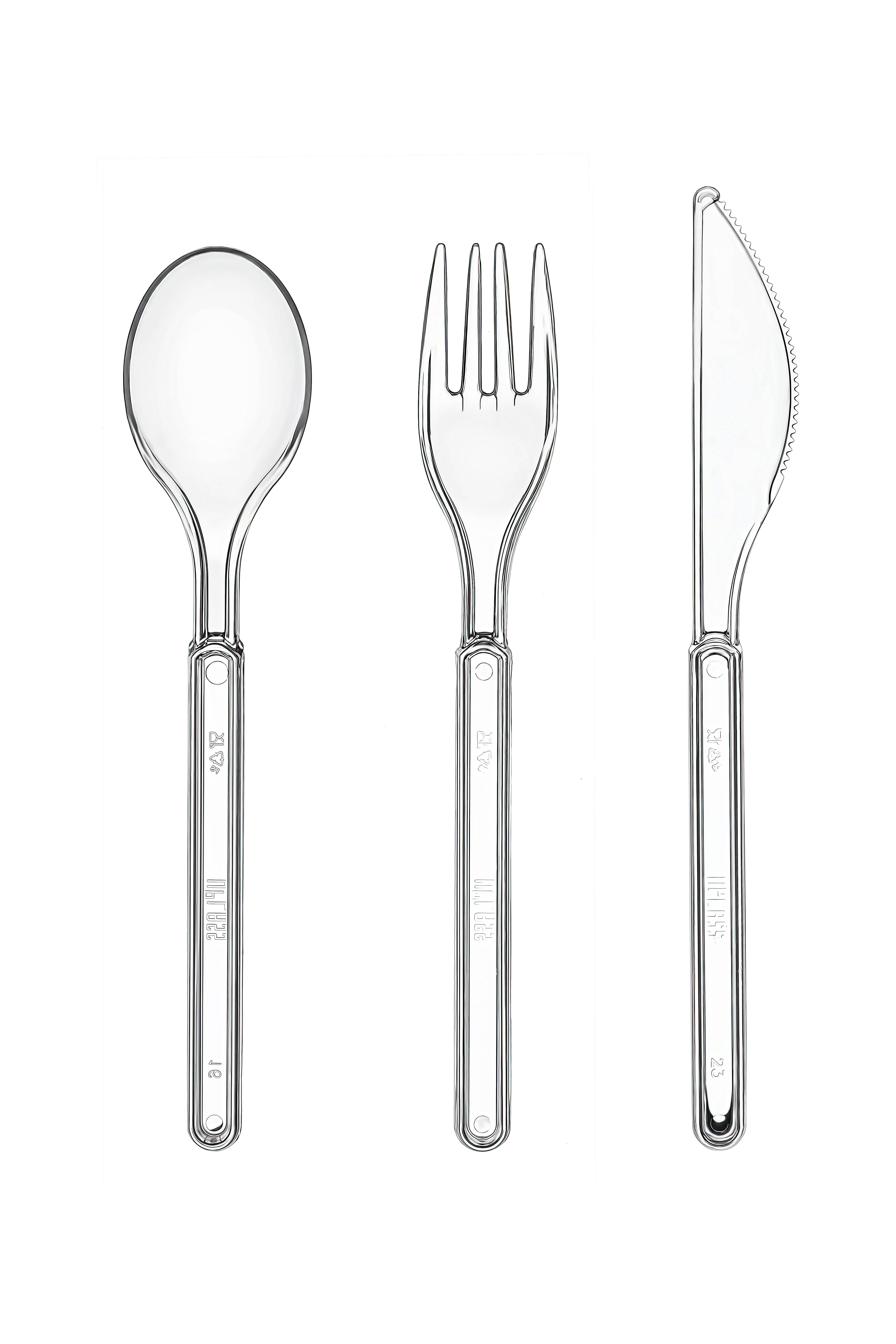 Tabak 21 cm Köşeli PP Beyaz