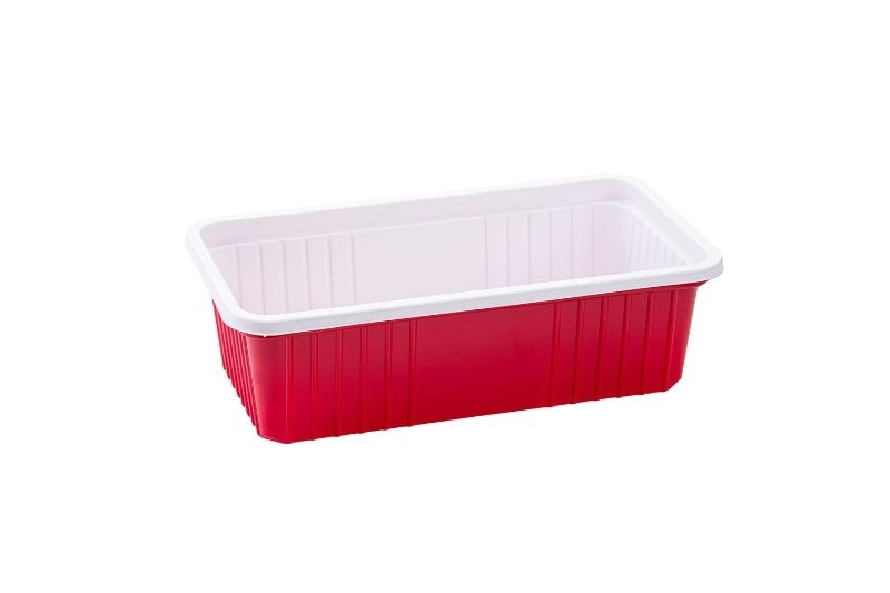 Tabak 21 cm Köşeli PP Beyaz