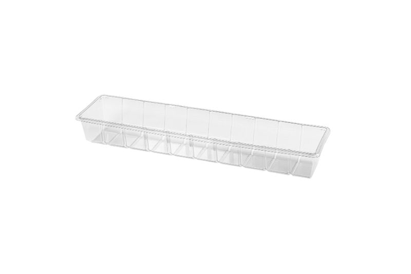 Tabak 21 cm Köşeli PP Beyaz