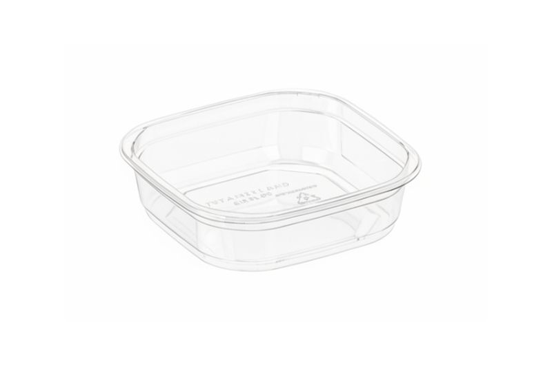 Tabak 21 cm Köşeli PP Beyaz