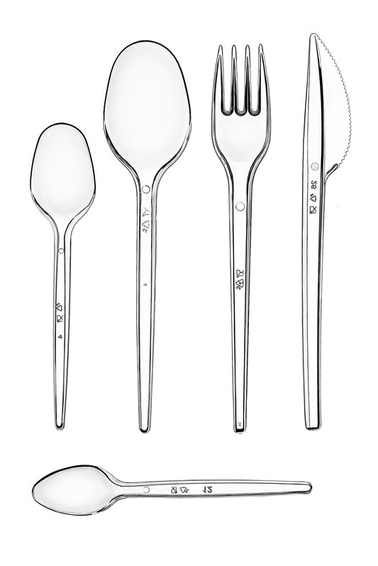 Tabak 21 cm Köşeli PP Beyaz